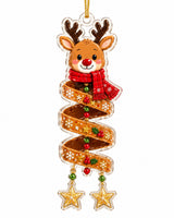 Christmas Acrylic Ornament Set, 6 Characters, 9 cm 4